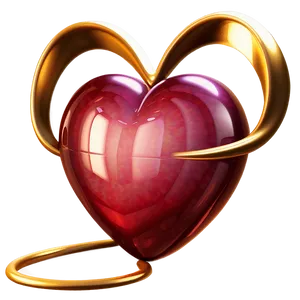 Shiny Cartoon Heart Png 06132024 PNG image