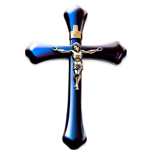 Shiny Catholic Cross Symbolism PNG Mil