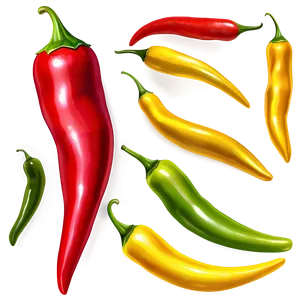 Shiny Chili Pepper PNG 06122024