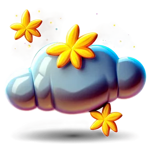 Shiny Cloud Cute PNG 48