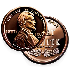 Shiny Copper Penny Png 05242024 PNG image