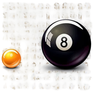 Shiny Eight Ball Graphic Png 06292024 PNG image