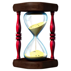 Shiny Glass Hourglass PNG 8