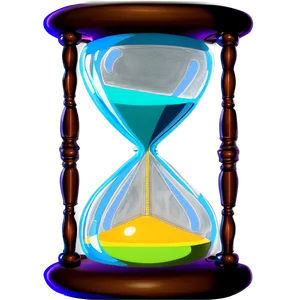 Shiny Glass Hourglass PNG 87