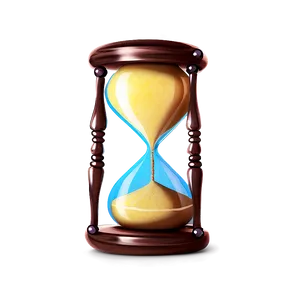Shiny Glass Hourglass PNG Sop5