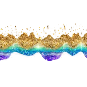 Shiny Glitter Line Wave Png Obg PNG image