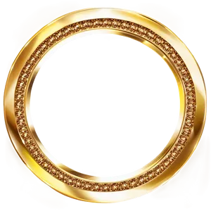 Shiny Gold Circle Frame Png 27 PNG image