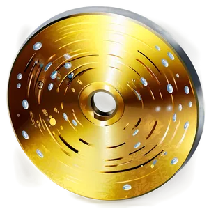 Shiny Gold Disc Png 06132024 PNG image