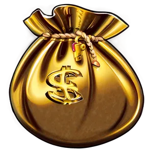 Shiny Gold Moneybag PNG 91 PNG