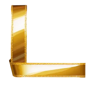 Shiny Gold Ribbon PNG 80