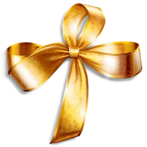 Shiny Gold Ribbon PNG Iog44 PNG