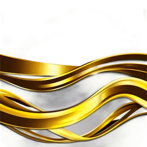 Shiny Golden Wavy Lines Png 06212024 PNG image