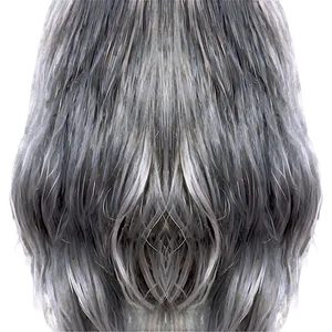 Shiny Grey Hair Png Vxv21 PNG image