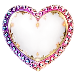 Shiny Heart Border Png 92 PNG image