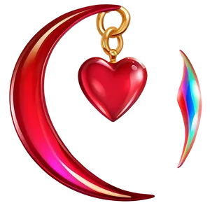 Shiny Heart Clipart Asset PNG 05252024