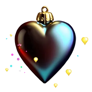 Shiny Heart Decoration PNG 05252024 PNG