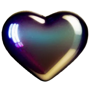 Shiny Heart Decoration PNG B