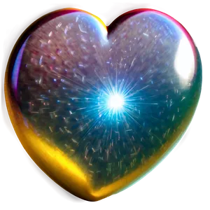 Shiny Heart Decoration PNG C