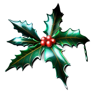 Shiny Holly PNG 05252024