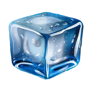 Shiny Ice Cube PNG 05232024