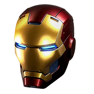 Shiny Iron Man Helmet Look PNG 86 PNG