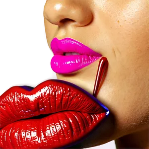 Shiny Kissy Lips PNG Mel42