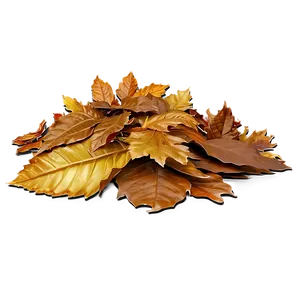 Shiny Leaf Pile PNG 06202024