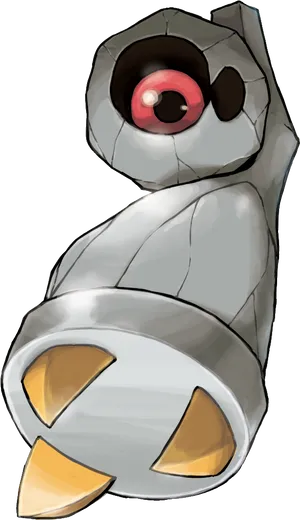 Shiny Meltan Pokemon Artwork PNG image