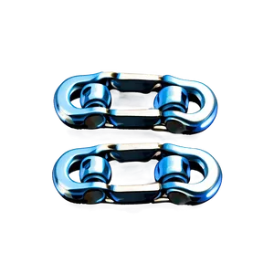 Shiny Metal Bike Chain PNG Aut