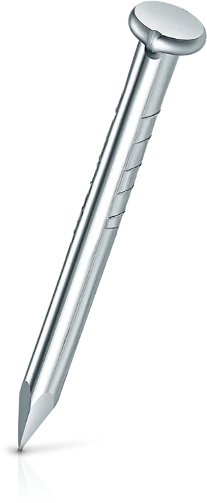 Shiny Metal Nail Black Background