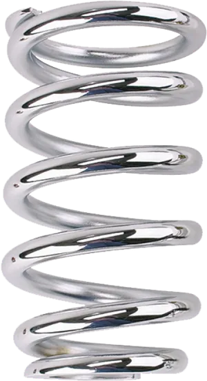 Shiny Metal Spring Coil PNG image