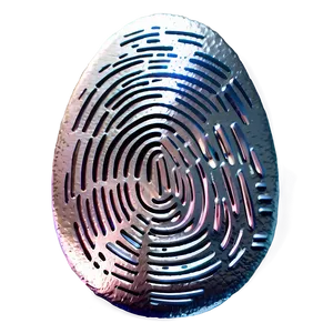 Shiny Metallic Fingerprint Png 05242024 PNG image