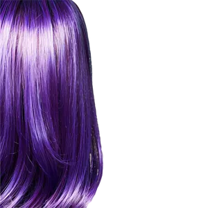 Shiny Metallic Purple Hair PNG 75