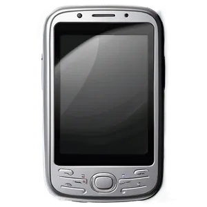 Shiny Mobile Phone Outline PNG 21 PNG