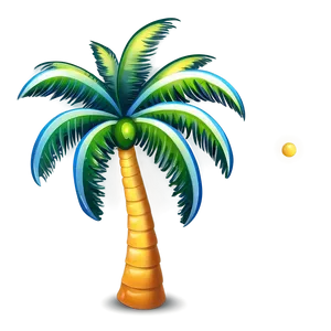 Shiny Palm Tree Emoji PNG 31