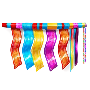 Shiny Party Streamers Png Tkp17 PNG image