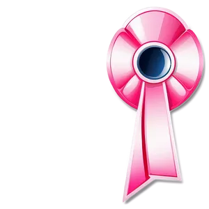 Shiny Pink Ribbon Emblem Png Kqq41 PNG image