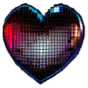 Shiny Pixel Heart Png 05252024 PNG image