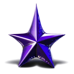 Shiny Purple Star Design PNG 72