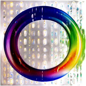 Shiny Rainbow Circle Decoration PNG Gle34 PNG