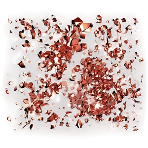 Shiny Rose Gold Glitter Particles PNG 41 PNG
