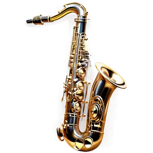 Shiny Silver Saxophone Png 80 PNG image