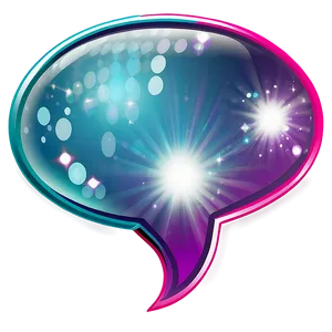 Shiny Talk Bubble PNG Nti