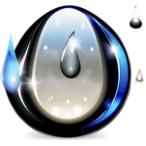 Shiny Teardrop Icon Png 05252024 PNG image