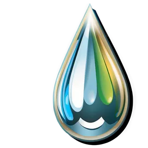 Shiny Teardrop Icon Png Icv6 PNG image