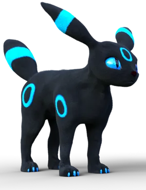 Shiny Umbreon Pokemon PNG image