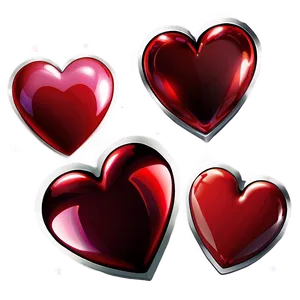 Shiny Valentine Heart PNG Xbs