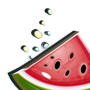 Shiny Watermelon Slice PNG 47