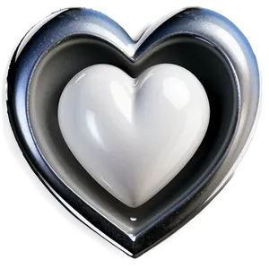 Shiny White Heart Png Mxt99 PNG image