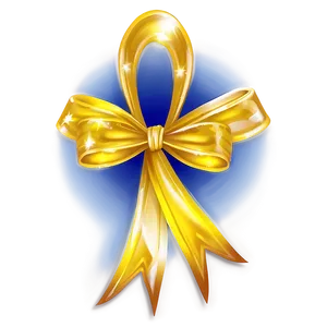 Shiny Yellow Ribbon Design Png 06262024 PNG image